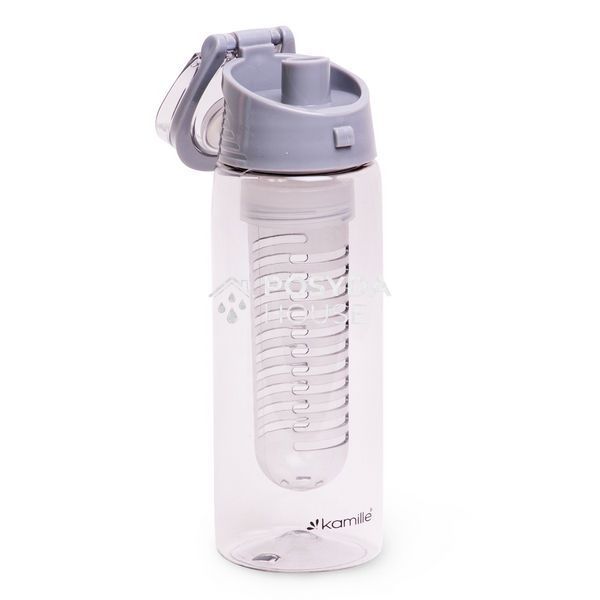 Спортивная бутылка для воды Kamille Серый 660ml из пластика KM-2303 KM-2303 фото