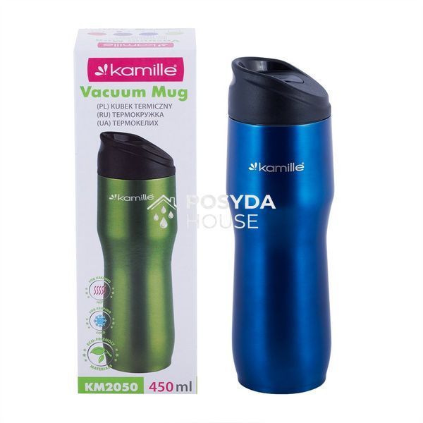 Термокружка 450ml из нержавеющей стали Kamille KM-2050B KM-2050B фото