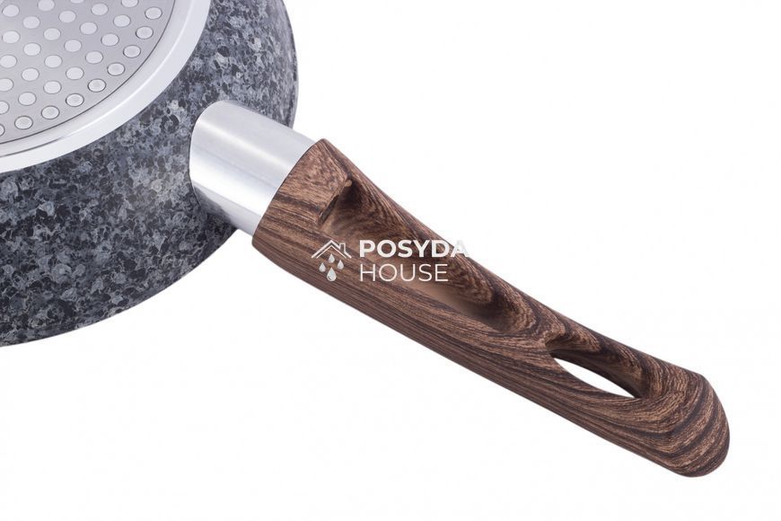 Сотейник Kamille 24см з антипригарним покриттям PTFE з алюмінію для індукції та газу KM-4165 KM-4165 фото