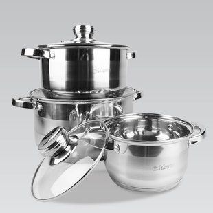 Набор посуды из нержавеющей стали Maestro MR-2220-6L MR-2220-6L фото