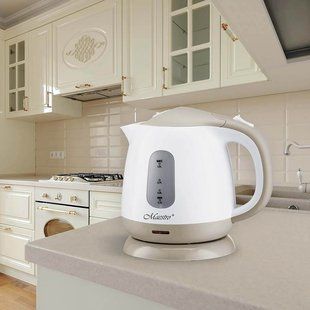 Электрический чайник 1 л из термостойкого пластика Maestro MR-012-Beige MR-012-BEIGE фото