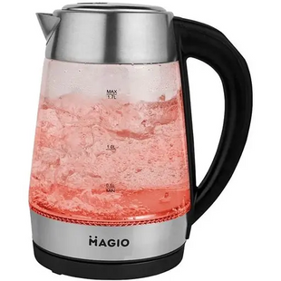 Електрочайник скляний 1.7л 2200 Вт 5 режимів Magio МG-499 МG-499 фото