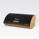 Хлебница Maestro MR-1775-BLACK металлической крышкой и деревянным основанием 33.5&times;24&times;16.5 см черная MR-1775-BLACK фото 3