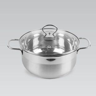 Кастрюля из нержавеющей стали с крышкой Maestro 0.5 л MR-3508-12 MR-3508-12 фото