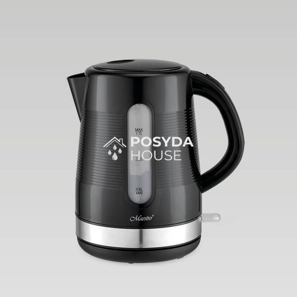 Електричний чайник 1,7 л із термостійкого пластику Maestro MR-035-BLACK MR-035-BLACK фото