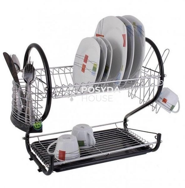 Сушка для посуды из нержавеющей стали 2 яруса Edenberg EB-2110 B EB-2110 B фото