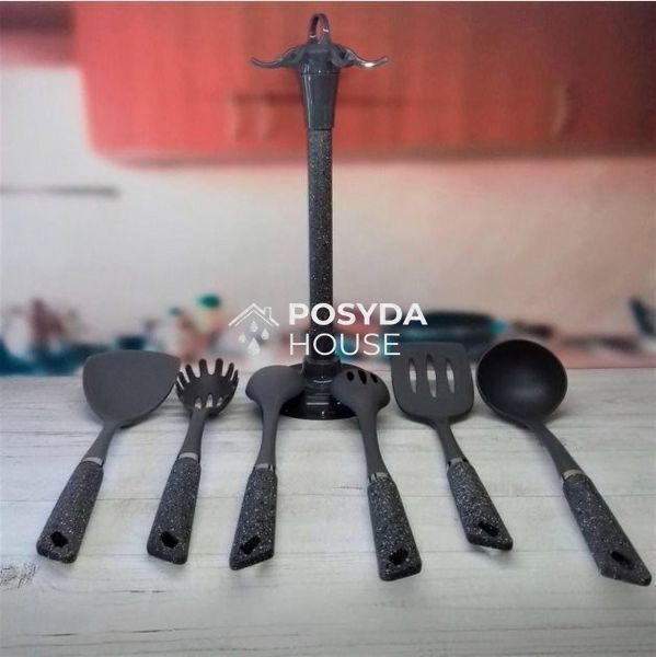Набір кухонного приладдя з нейлону Edenberg EB-3605-Grey EB-3605 Grey фото