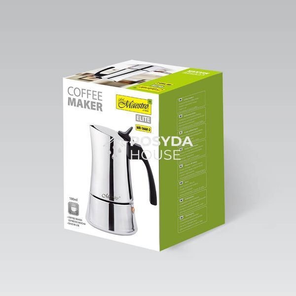 Кофеварка гейзерная 100 мл Maestro MR-1668-2 MR-1668-2 фото